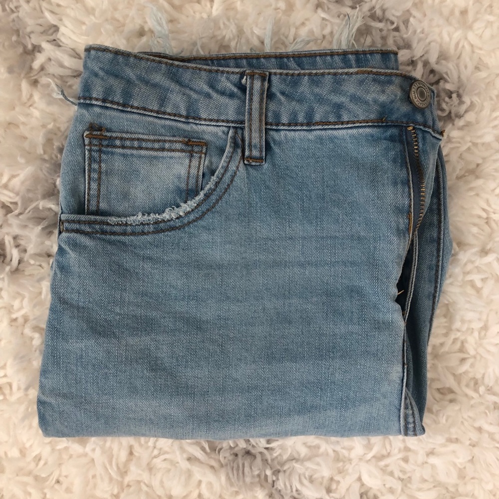 light wash ripped jeans